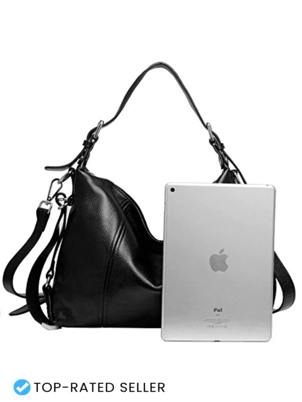 Genuine Leather Hobo Bag Women Tote Shoulder Crossbody Purse